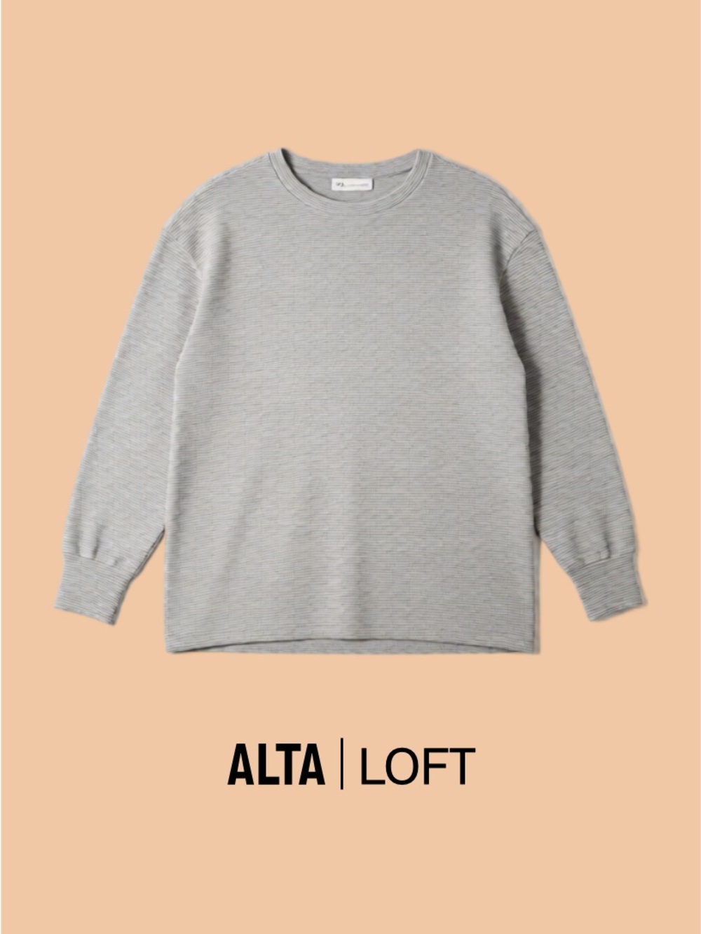 LOFT Light Gray Crewneck Sweater